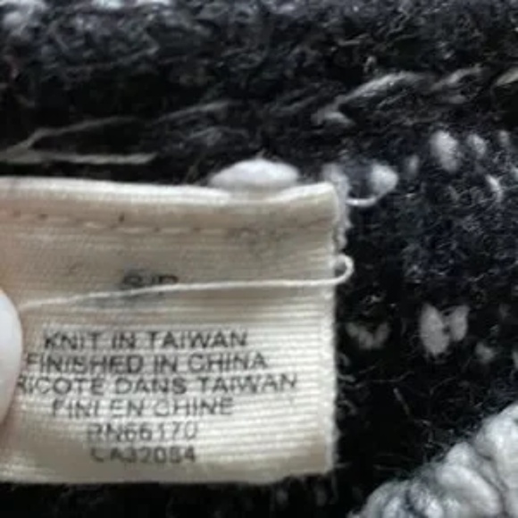 Moth by Anthropologie Black & White Lace Staccato Stripe Tunic Sweater Size S - Picture 4 of 10